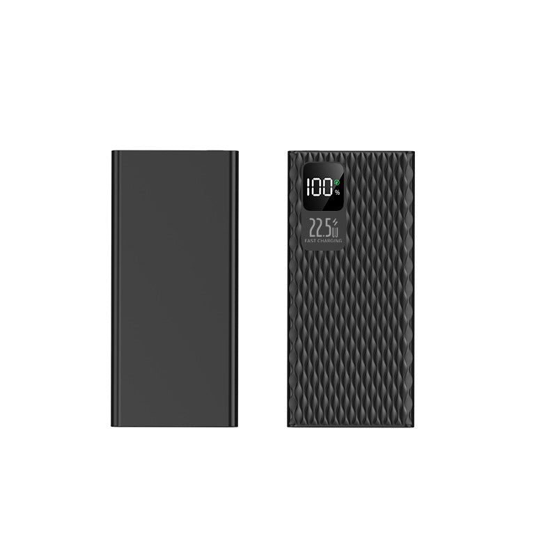 Hurtigladende powerbank — smart display, strømlinjeformet bærbart design