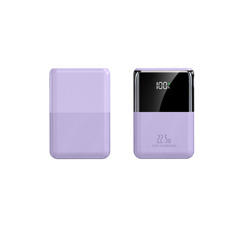 Kompakt powerbank på 22.5 W — hurtiglading, LCD-display, bærbar lader med høy ytelse