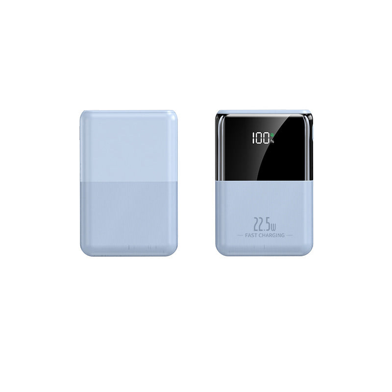 Kompakt powerbank på 22.5 W — hurtiglading, LCD-display, bærbar lader med høy ytelse