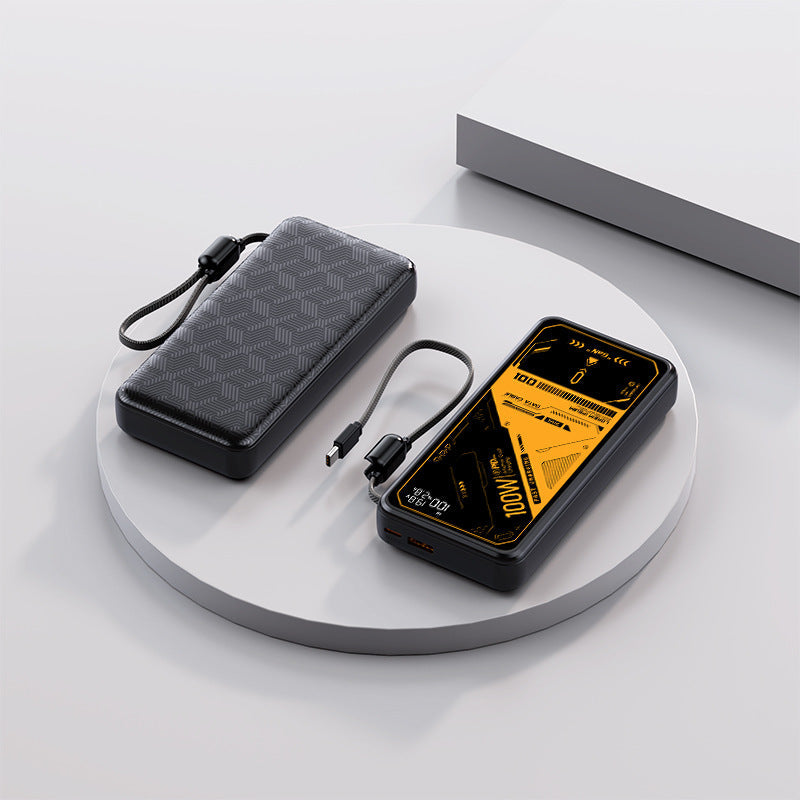 Powerbanka — rychlé nabíjení, LED displej, kompatibilní s iPhonem a Androidem