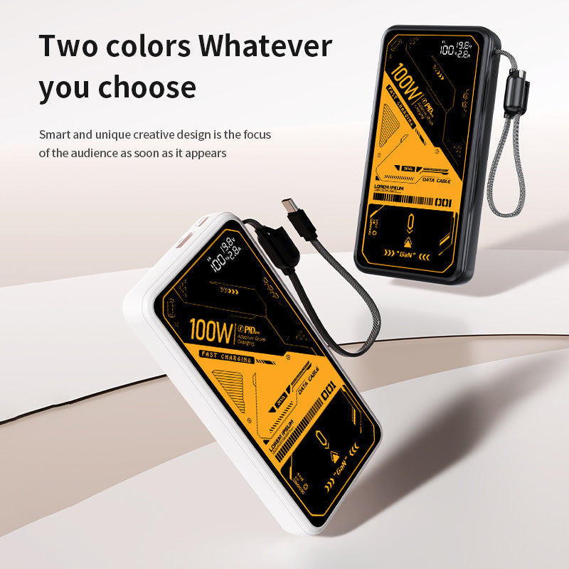 Powerbanka — rychlé nabíjení, LED displej, kompatibilní s iPhonem a Androidem