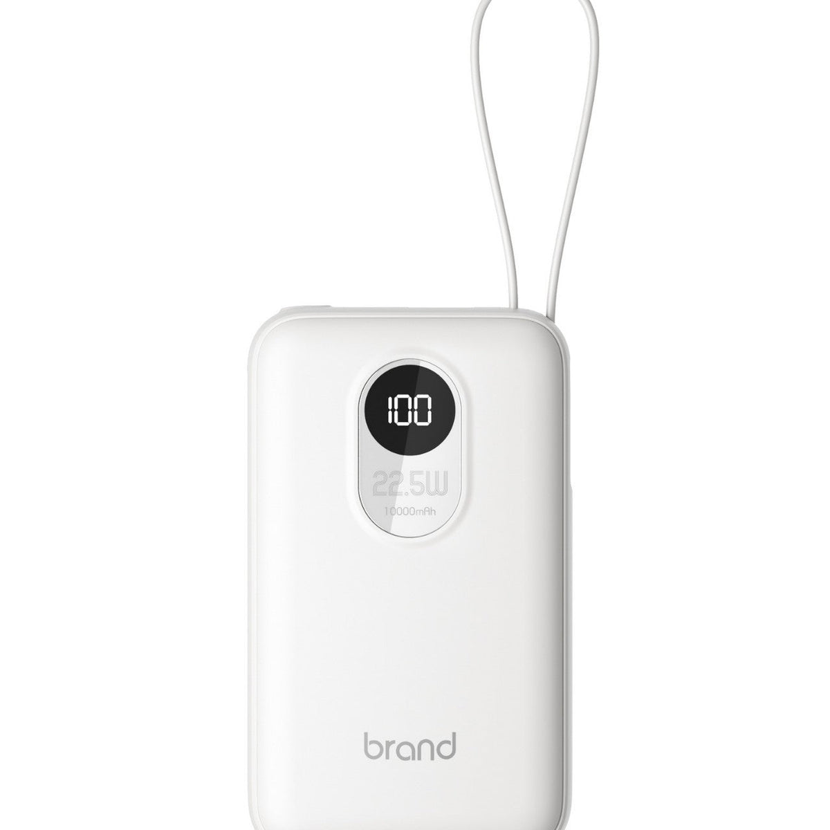 Portable Power Bank — Digital Display, Smart Charging, iPhone Samsung Android Compatible