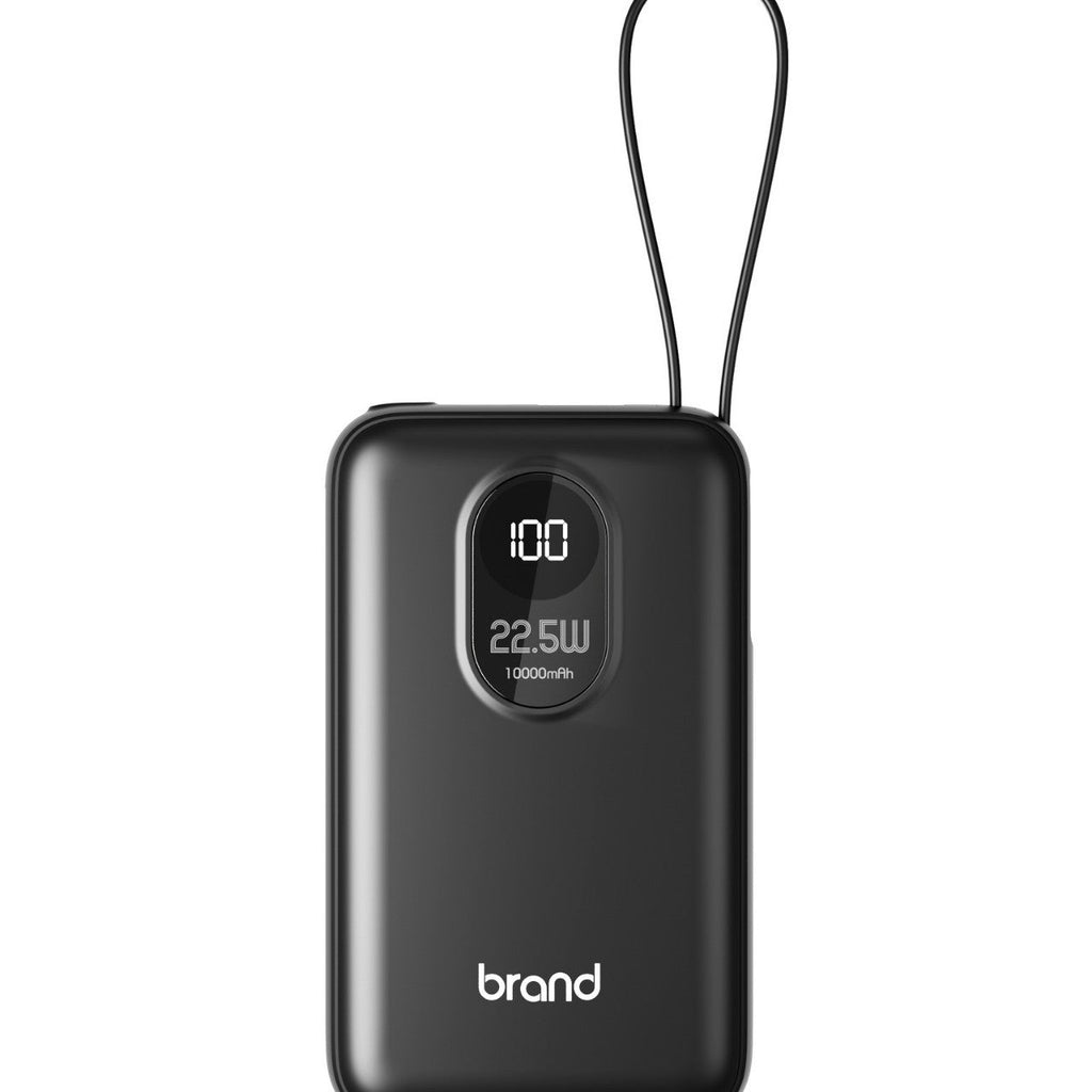Portable Power Bank — Digital Display, Smart Charging, iPhone Samsung Android Compatible