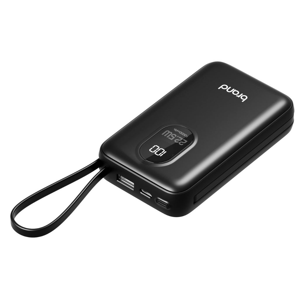 Portable Power Bank — Digital Display, Smart Charging, iPhone Samsung Android Compatible