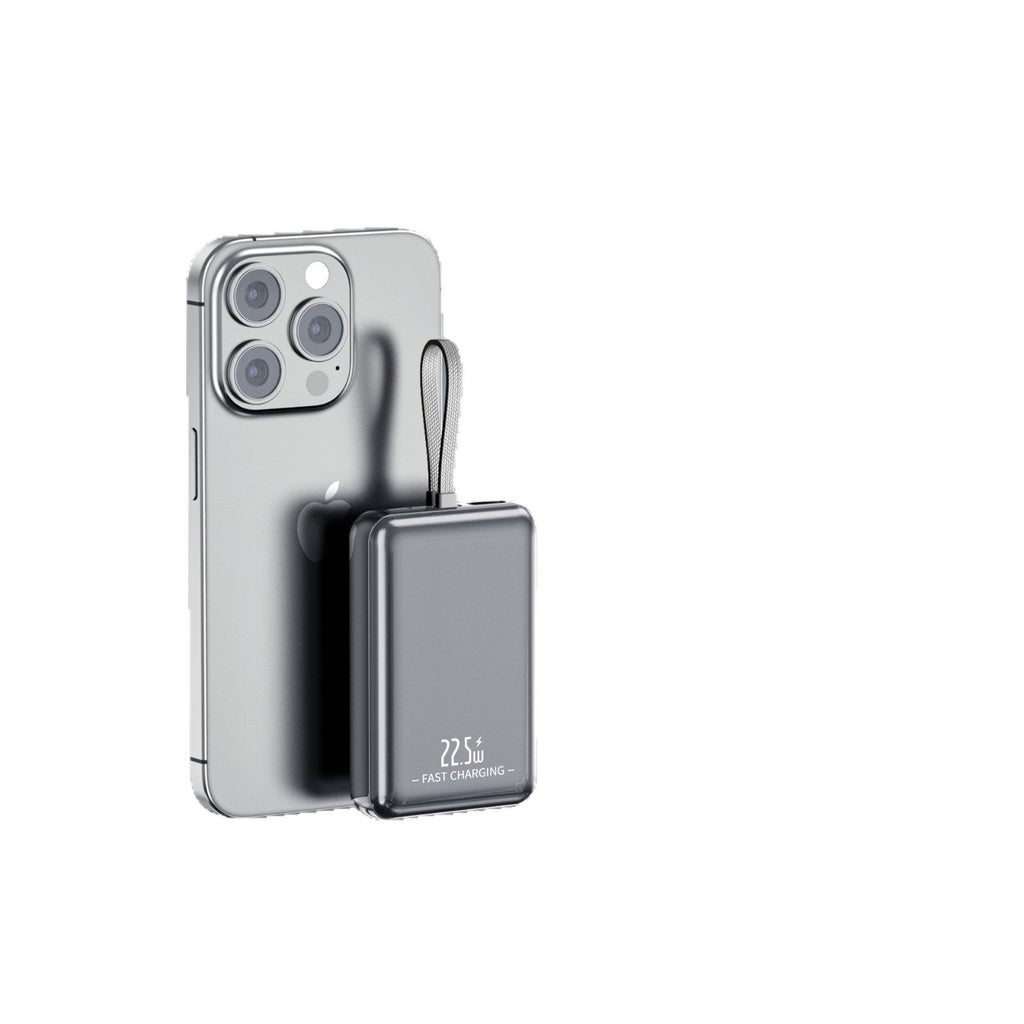 Slank bærbar powerbank — ultrakompakt hurtiglader på 22.5W
