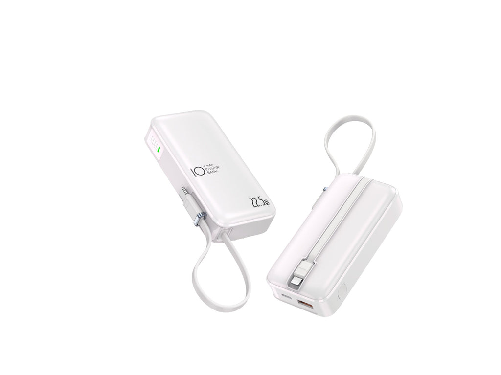 Portable Power Bank — LED Screen, USB-C Fast Charging