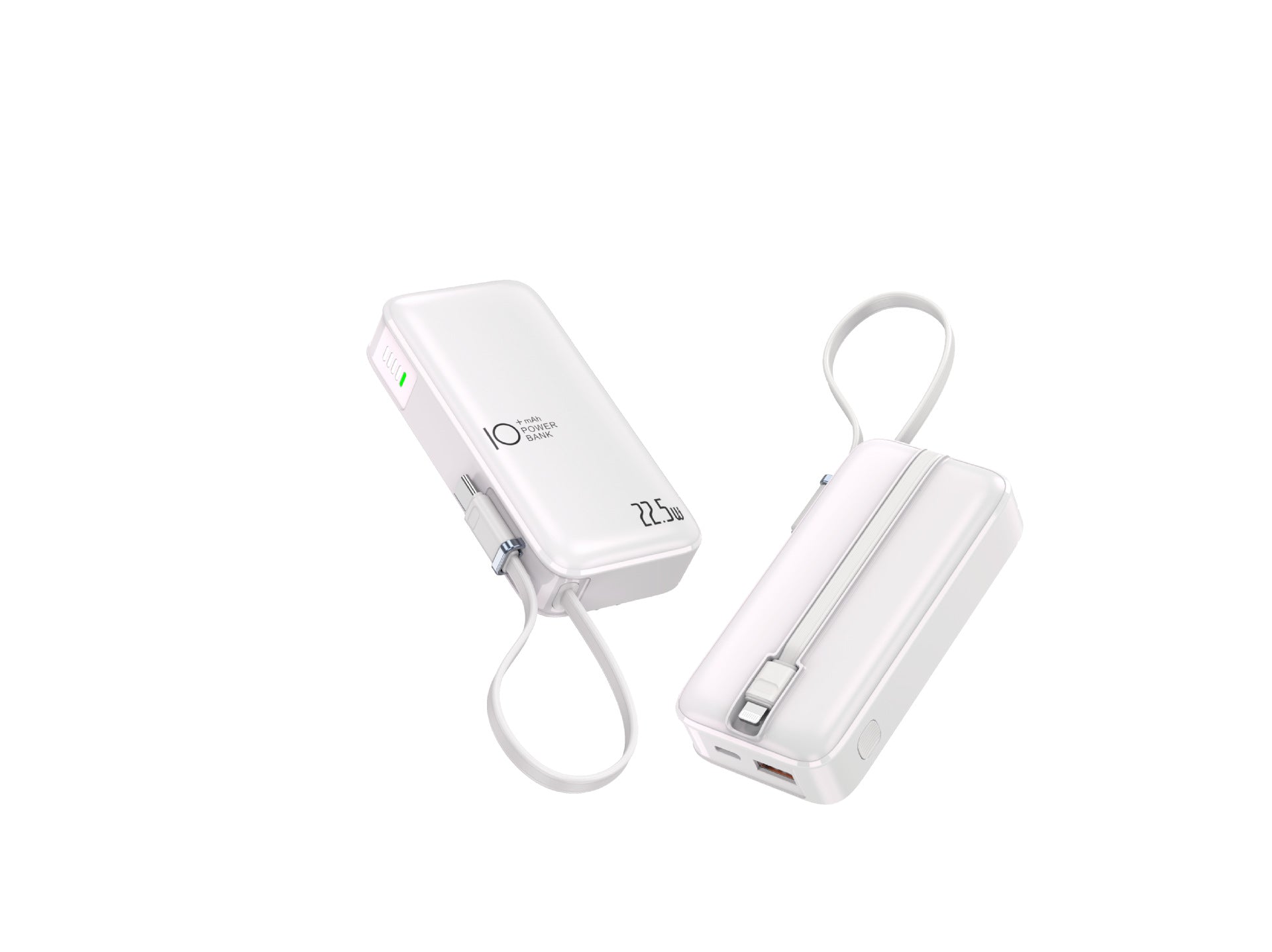 Portable Power Bank — LED Screen, USB-C Fast Charging