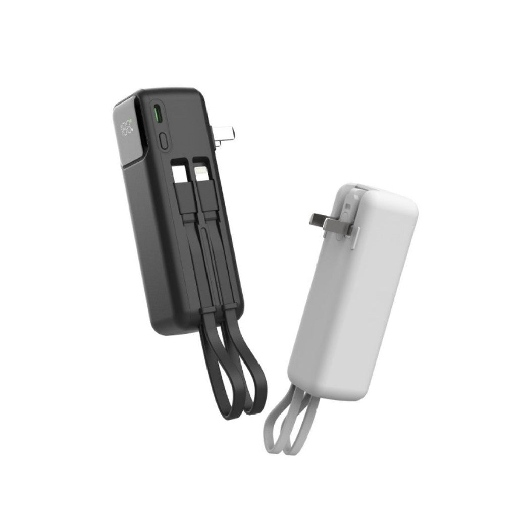 Batterie externe à recharge sans fil — chargeur de batterie portable avec écran LCD intégré