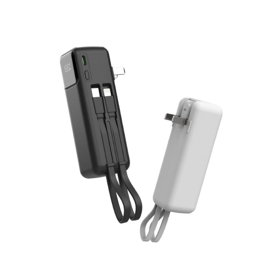 Batterie externe à recharge sans fil — chargeur de batterie portable avec écran LCD intégré