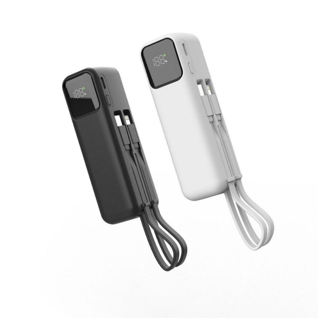 Batterie externe à recharge sans fil — chargeur de batterie portable avec écran LCD intégré