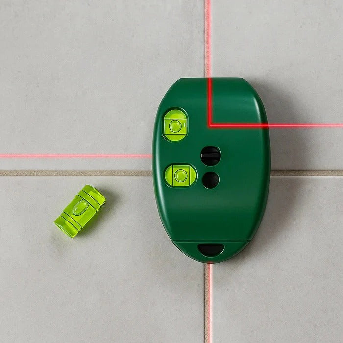 Outil d’alignement laser de précision — double faisceau, précision à 90°