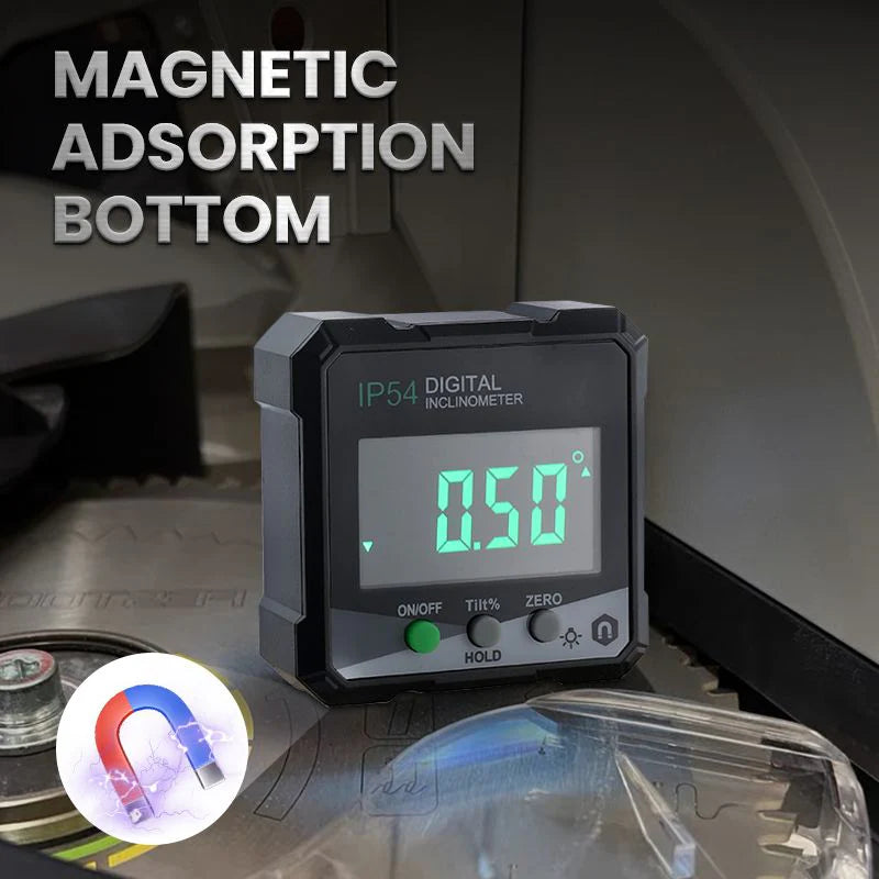 Přesná laserová vodováha - magnetický držák, integrovaný LCD displej, přesná kalibrace úhlu