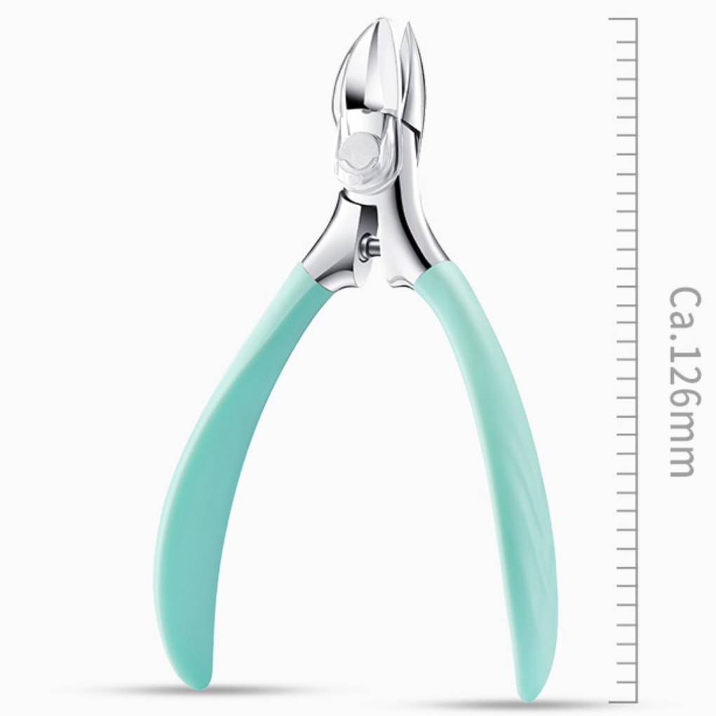 Foarfecă de precizie pentru unghii, cu lame curbate ascuțite și mâner ergonomic