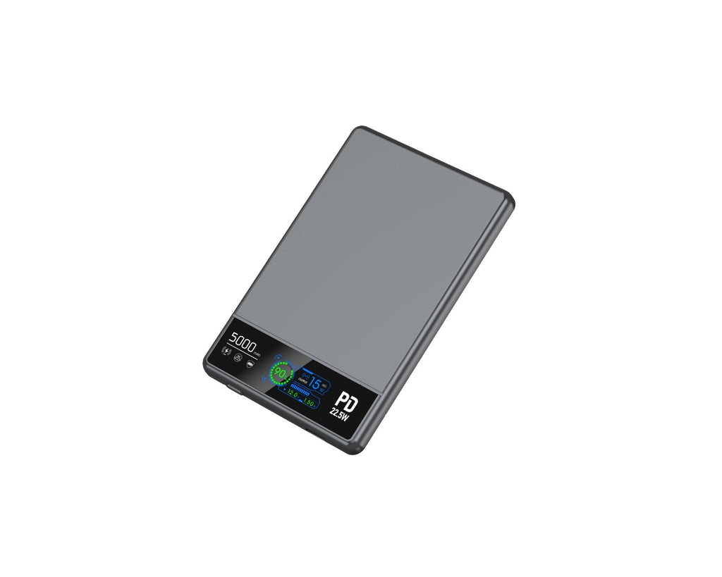 Baterie externă Precision de 5000 mAh — afișaj LED, încărcare rapidă, design portabil