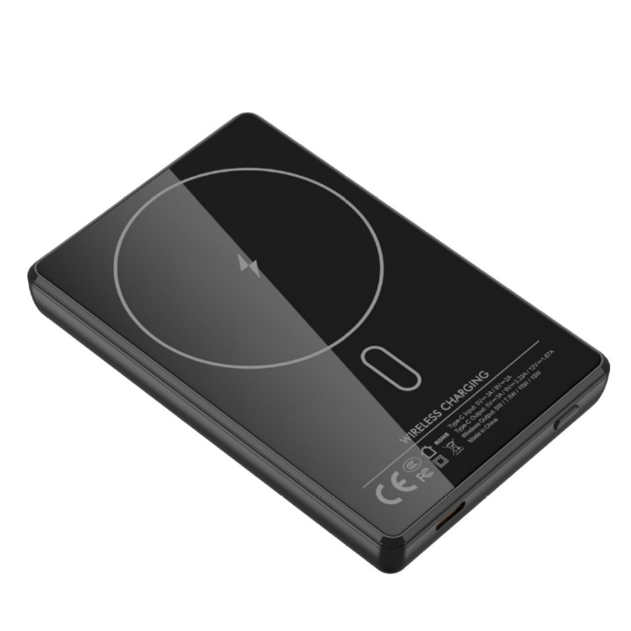 Baterie externă Precision de 5000 mAh — afișaj LED, încărcare rapidă, design portabil