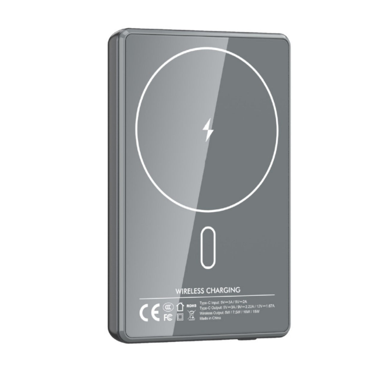 Baterie externă Precision de 5000 mAh — afișaj LED, încărcare rapidă, design portabil
