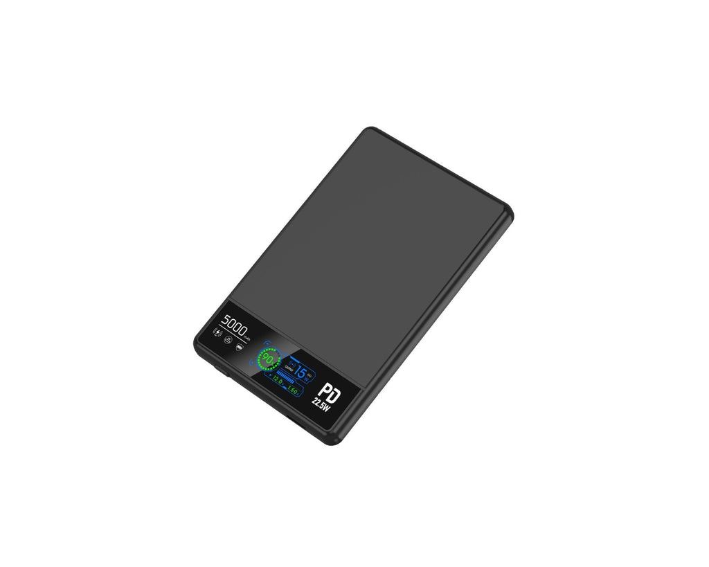 Baterie externă Precision de 5000 mAh — afișaj LED, încărcare rapidă, design portabil