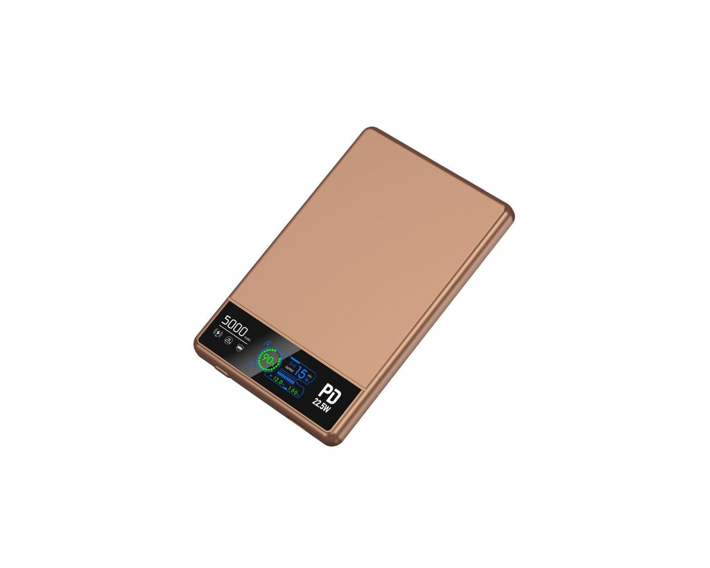 Baterie externă Precision de 5000 mAh — afișaj LED, încărcare rapidă, design portabil