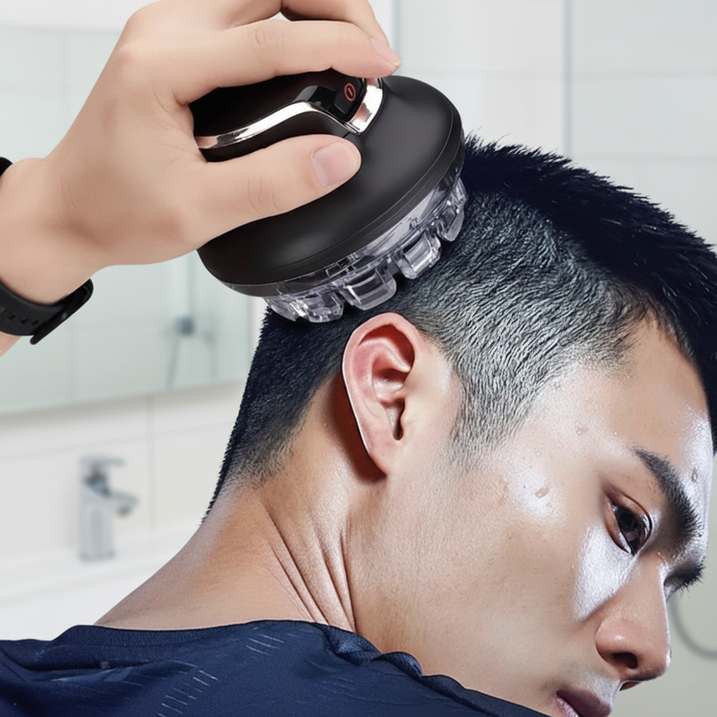 Akumulátorový zastřihovač vlasů a přesný trimmer — LED displej, nabíjení USB-C