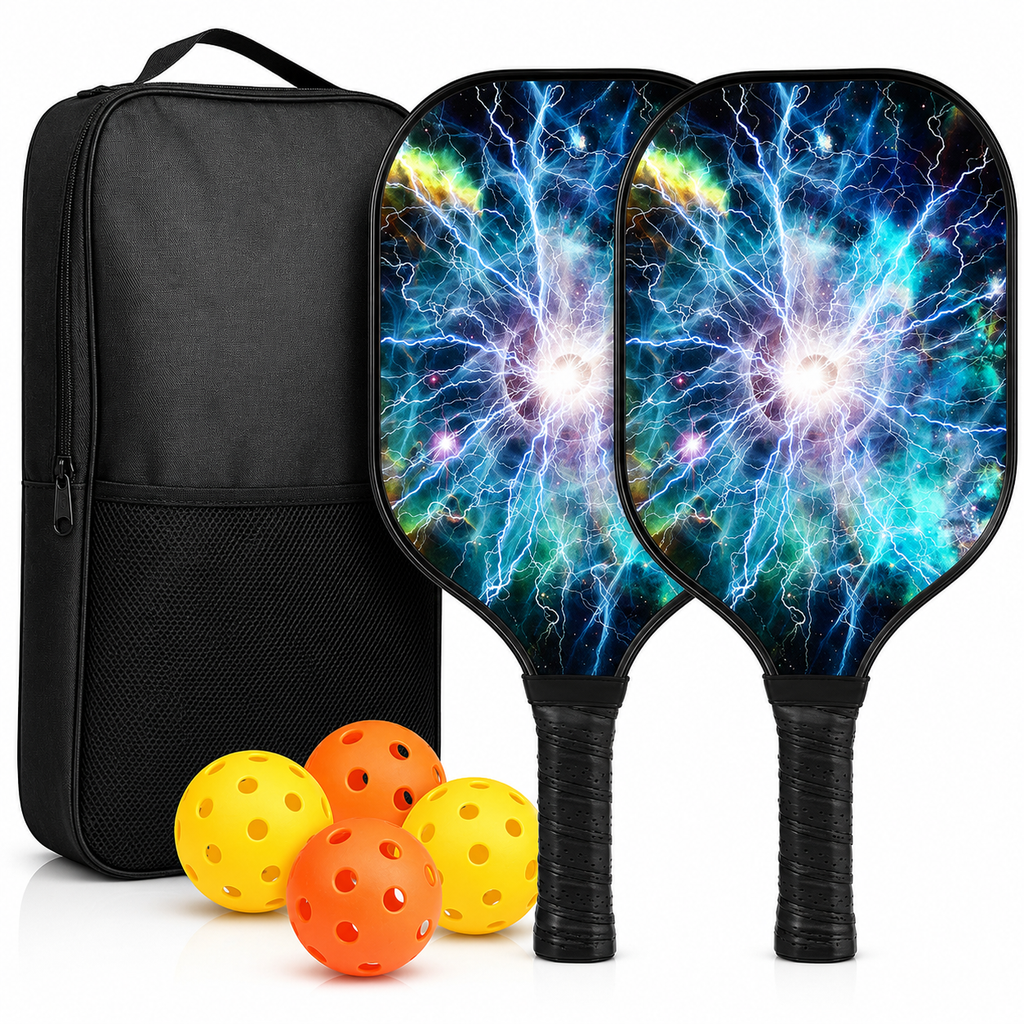 Grafit-paddelsæt til pickleball — let ramme, præcis kontrol