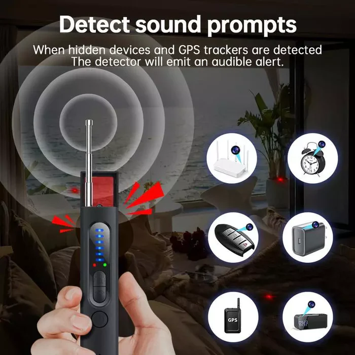 Kompaktní GPS detektor odposlechů Privacy Guardian — bezpečnostní technologie vojenské úrovně