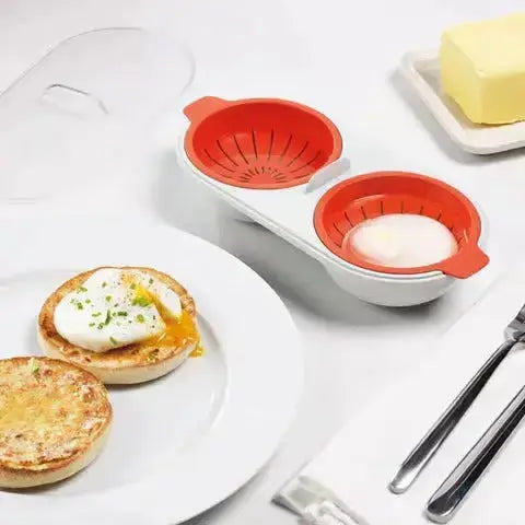 QuickEgg™ Tragbarer Ei-Kocher für die Mikrowelle Zorenza