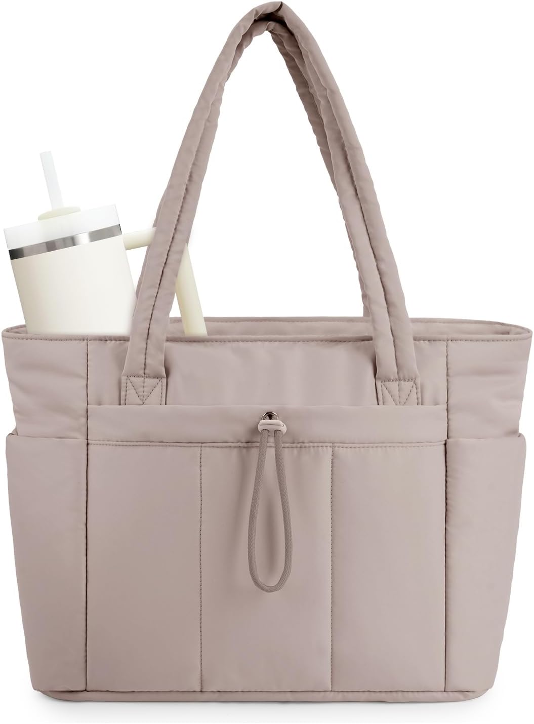 Puffer-taske med 20 l kapacitet — laptoprum og kopholder