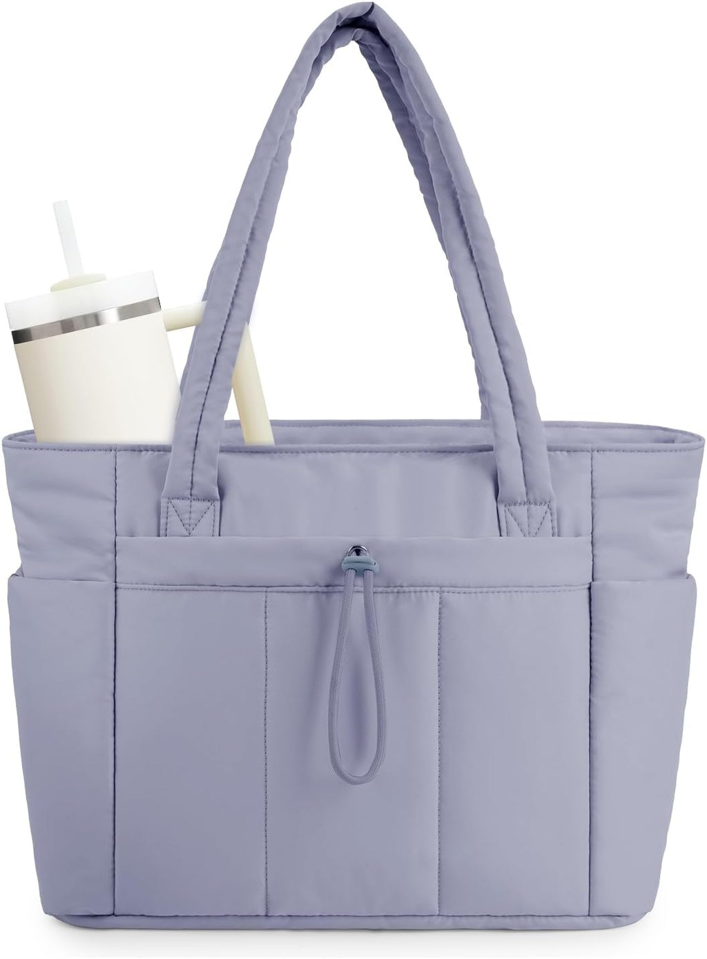 Puffer-taske med 20 l kapacitet — laptoprum og kopholder