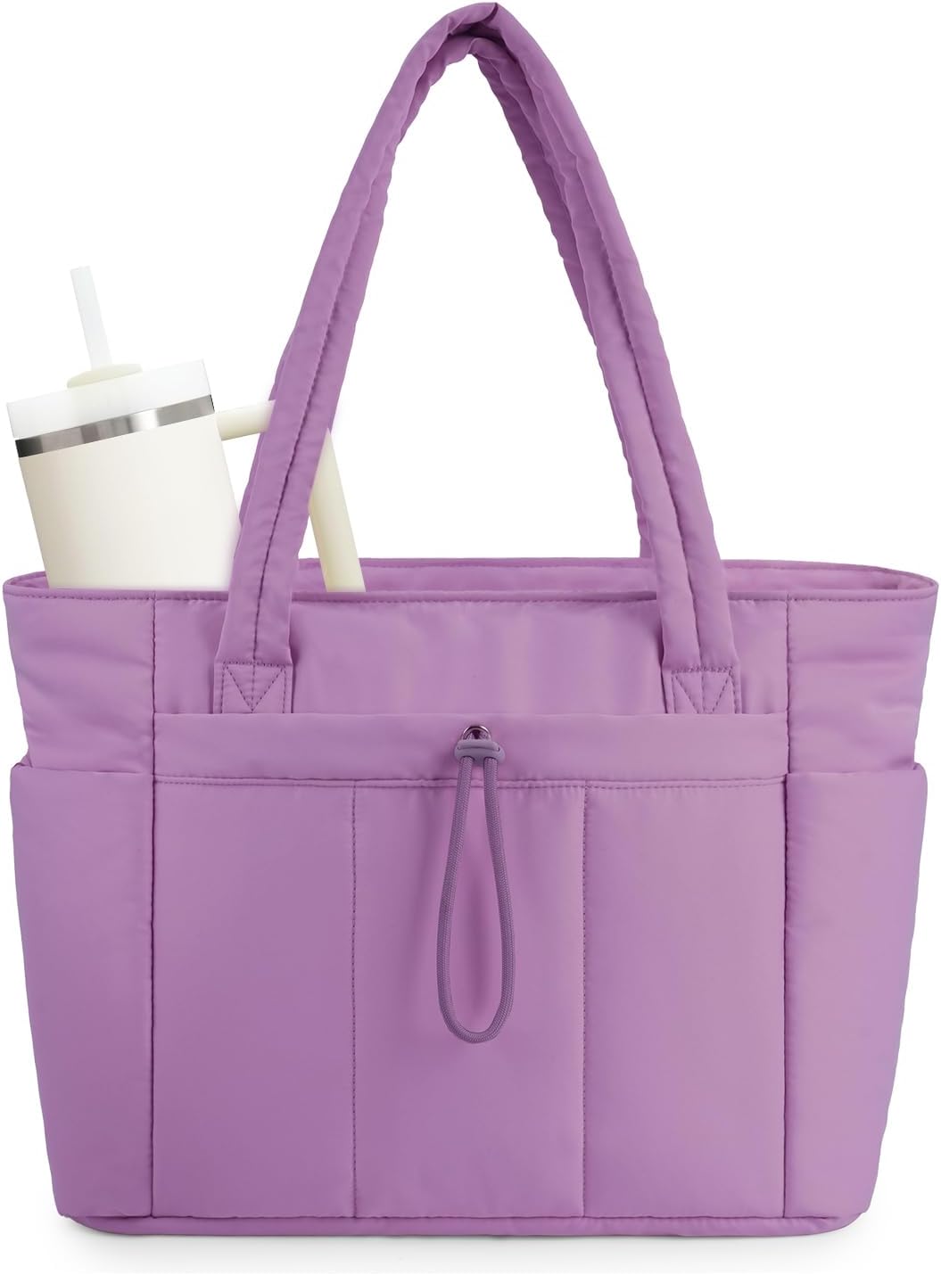 Puffer-taske med 20 l kapacitet — laptoprum og kopholder