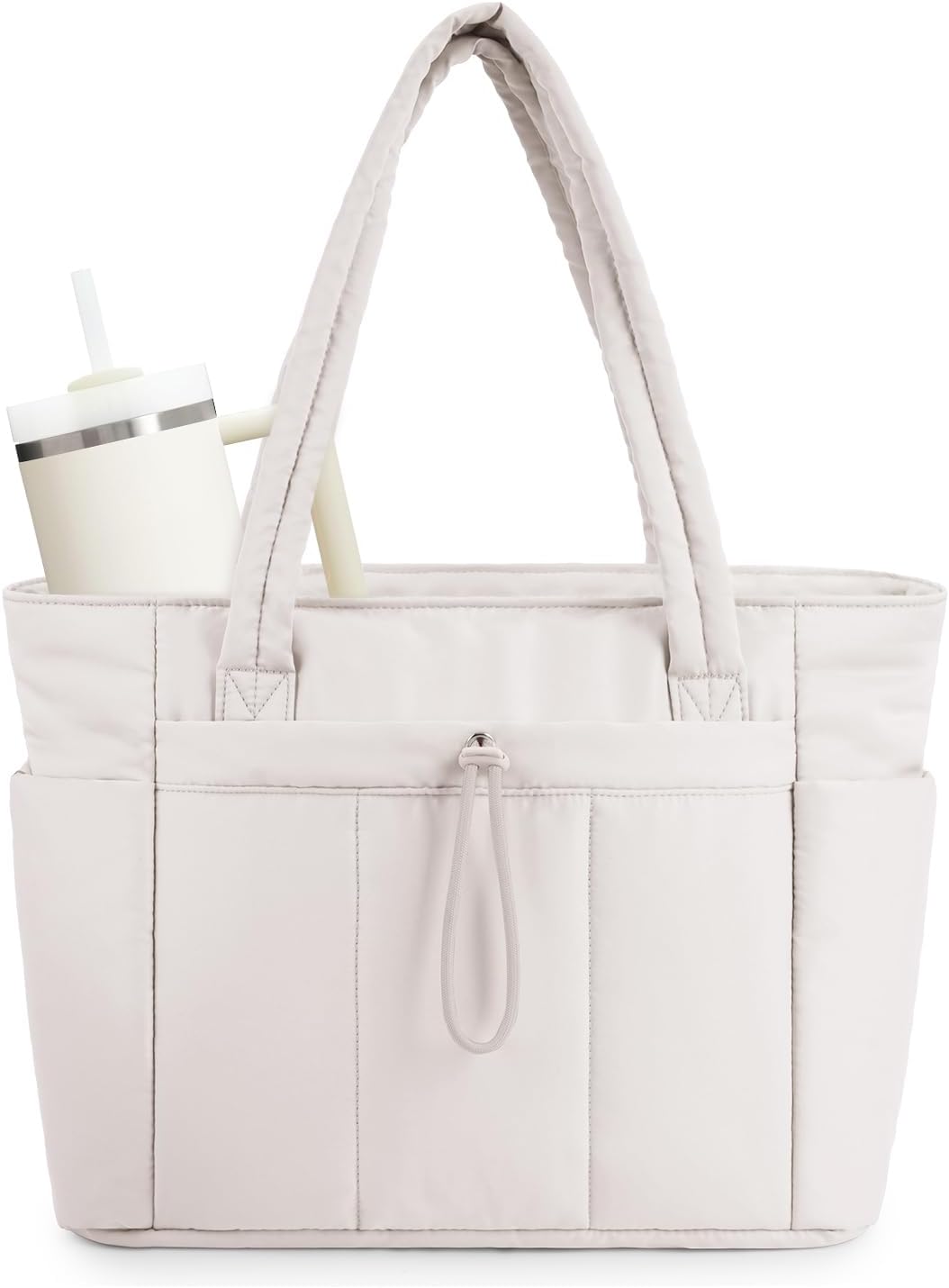 Puffer-taske med 20 l kapacitet — laptoprum og kopholder