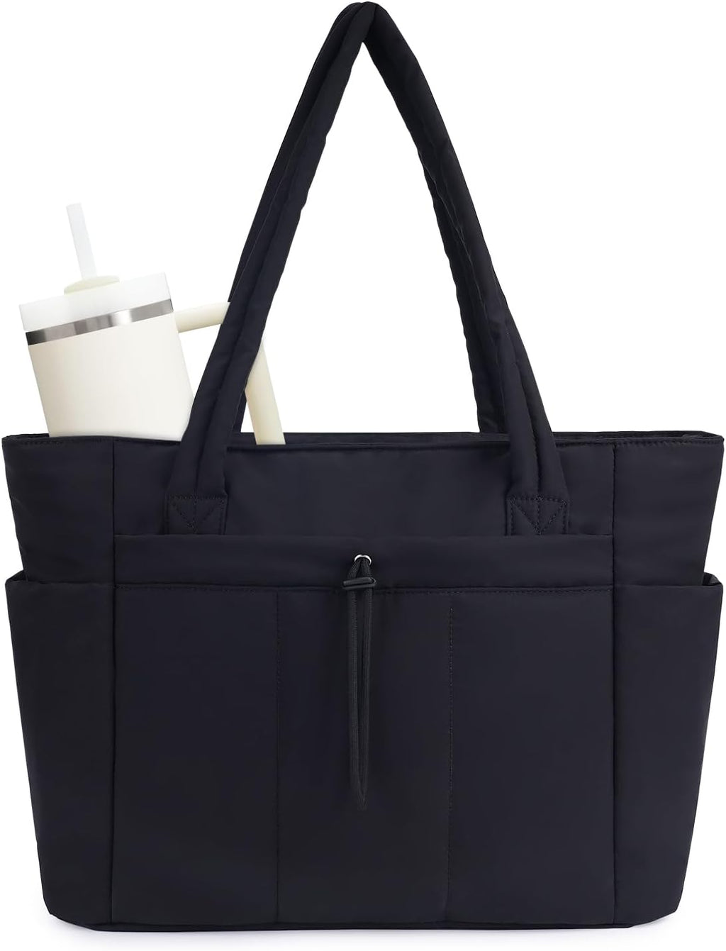 Puffer-taske med 20 l kapacitet — laptoprum og kopholder