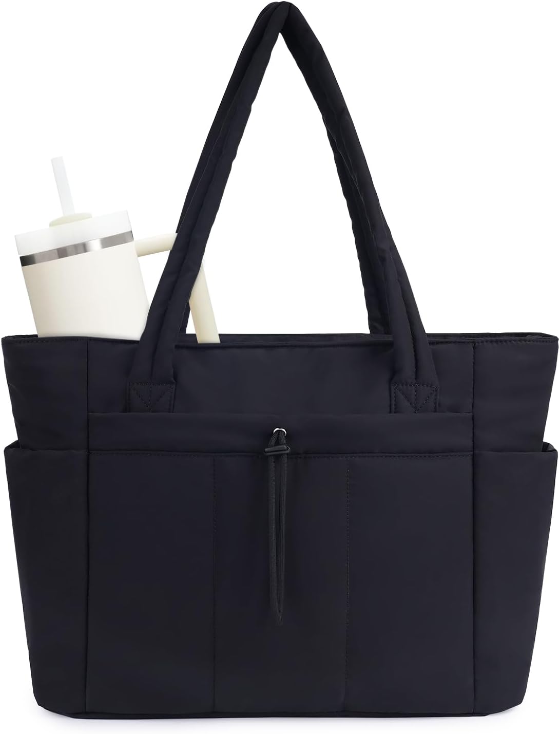 Puffer-taske med 20 l kapacitet — laptoprum og kopholder