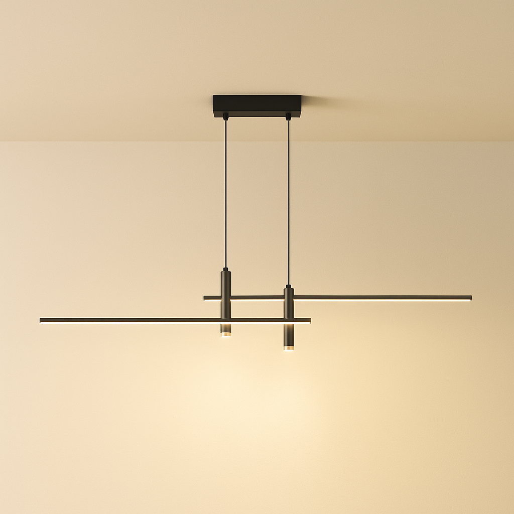 NovaGlow Linear Pendant Light For Modern Kitchen Decor In Stylish Spaces And Homes