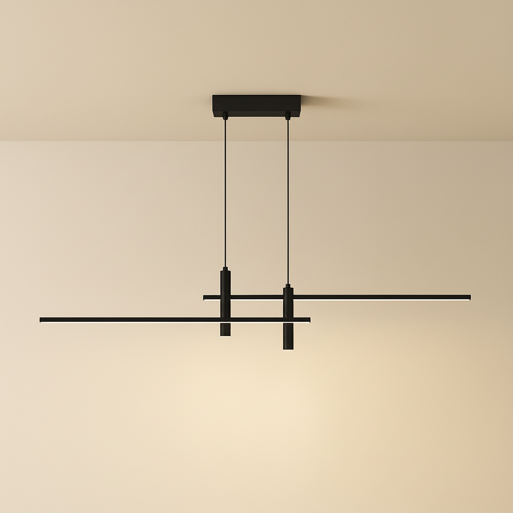 NovaGlow Linear Pendant Light For Modern Kitchen Decor In Stylish Spaces And Homes