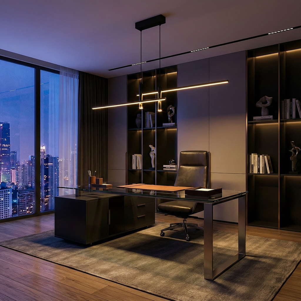 NovaGlow Linear Pendant Light For Modern Kitchen Decor In Stylish Spaces And Homes