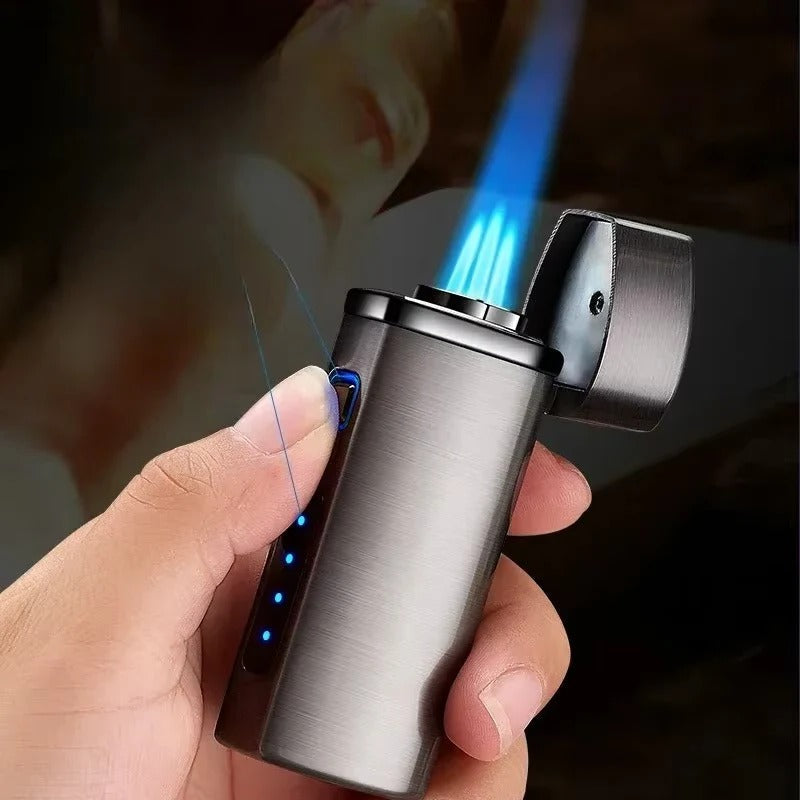 Genopladelig lighter – treflammet jetflamme, berøringsaktivering
