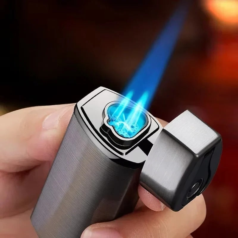 Genopladelig lighter – treflammet jetflamme, berøringsaktivering