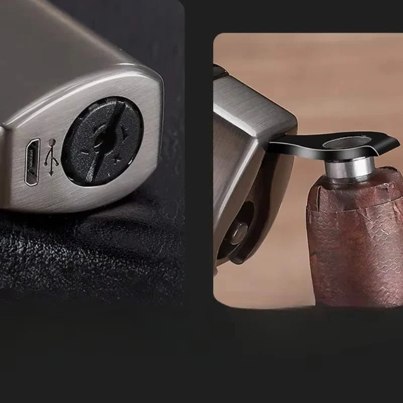 Genopladelig lighter – treflammet jetflamme, berøringsaktivering