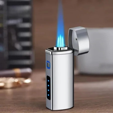 Genopladelig lighter – treflammet jetflamme, berøringsaktivering