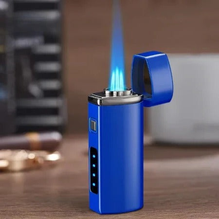 Genopladelig lighter – treflammet jetflamme, berøringsaktivering