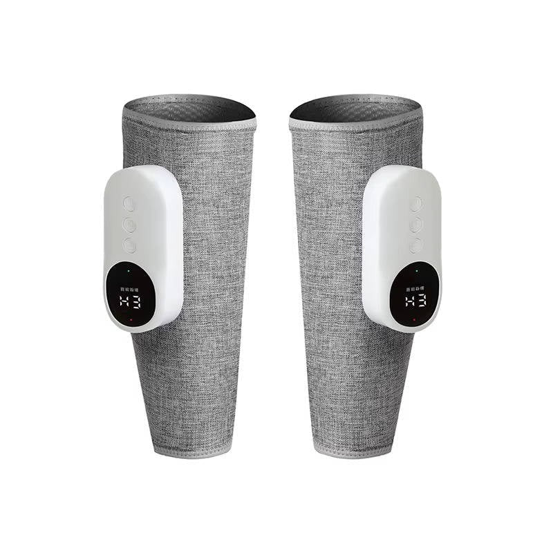 RelaxWrap trådløs kompressionsmassager — tilpasset varme og segmenterede luftkamre til lægge og underarme