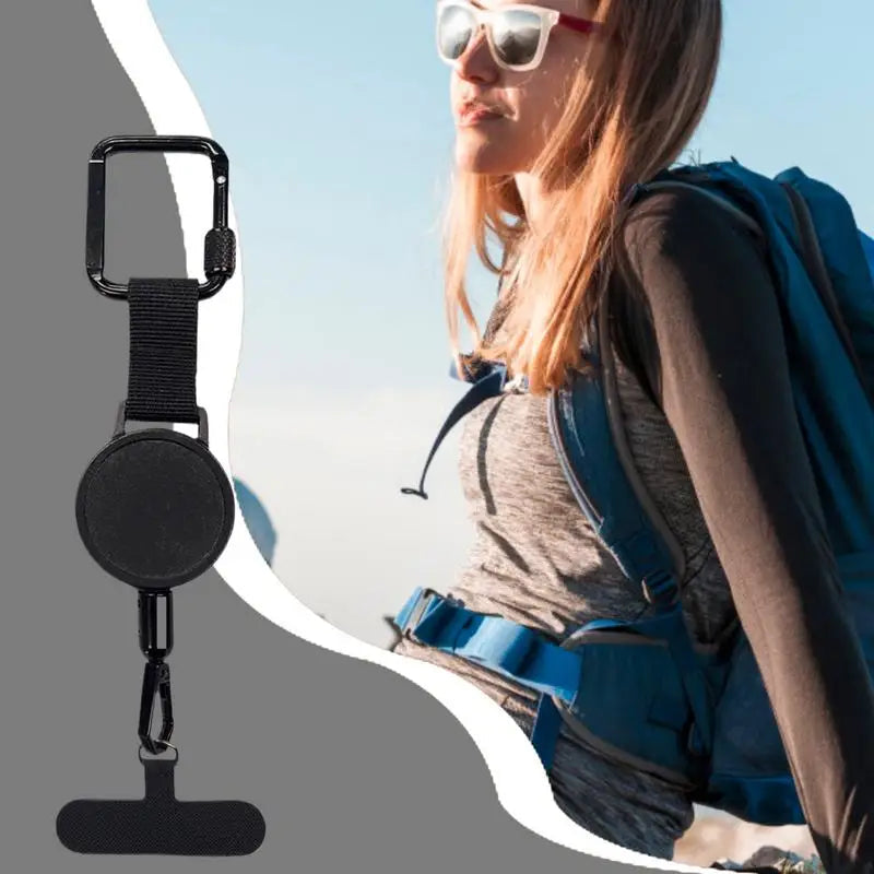 Extendable Phone Holder — Retractable Belt Clip & Anti Theft Design