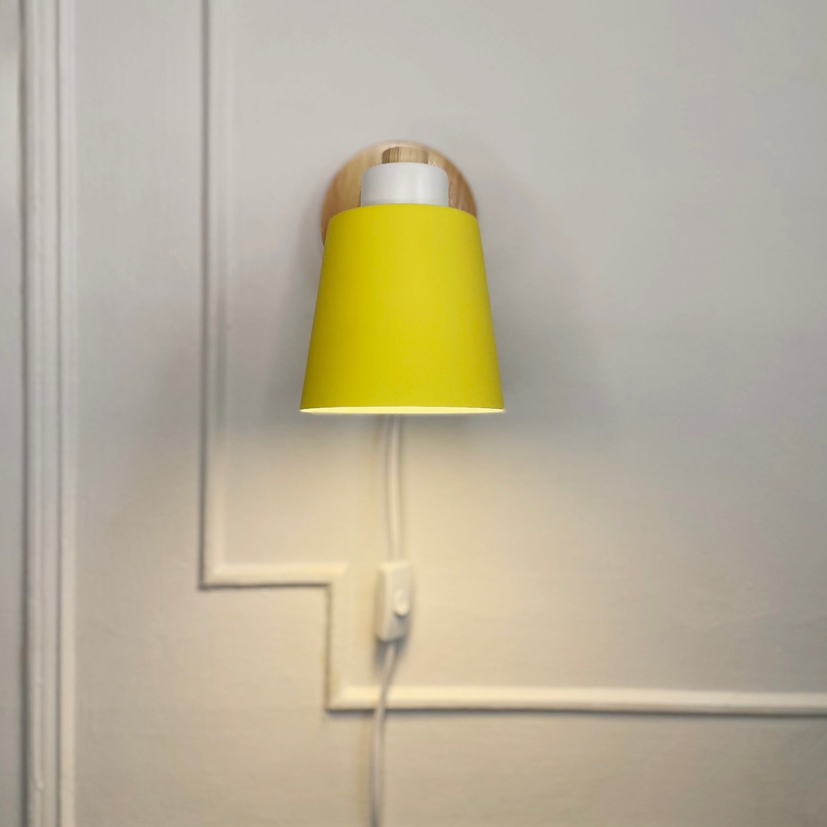 Rotatable Wall Lamp With Wood And Metal, E27 Reading Light, Scandinavian Style