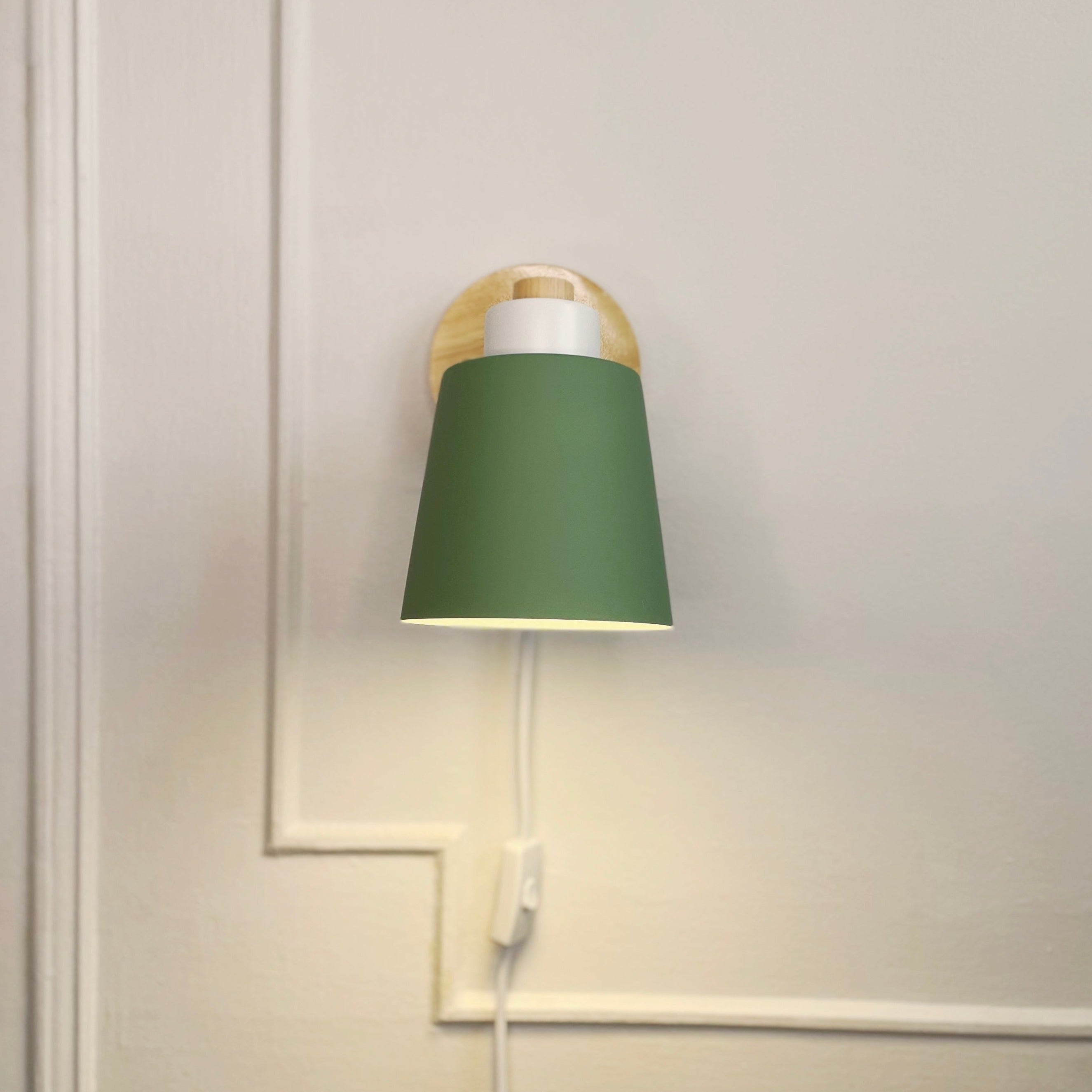 Rotatable Wall Lamp With Wood And Metal, E27 Reading Light, Scandinavian Style