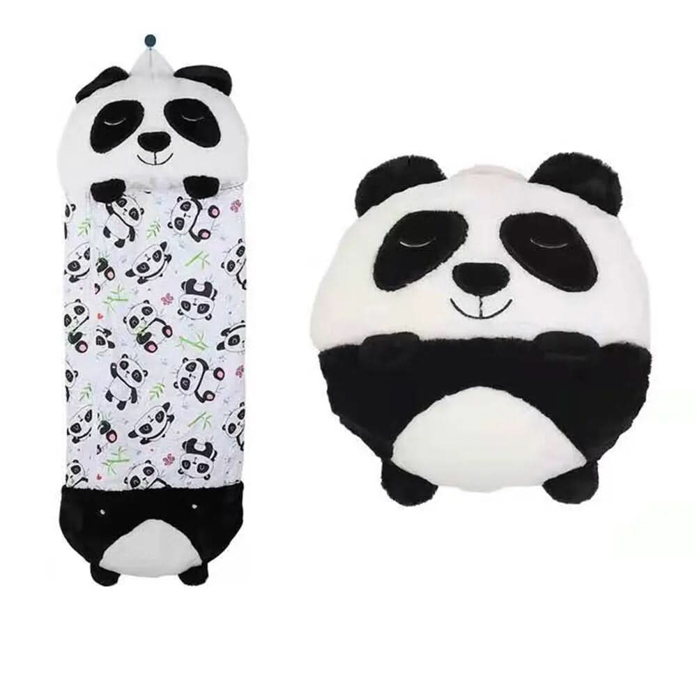 CosyCuddle 2-in-1-muunneltava makuupussi ja pehmolelu — yksivetoketjuinen malli