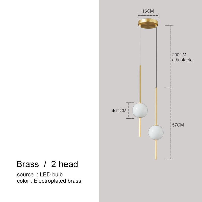 OrionGlow Glass Orb Pendant Light For Modern Dining Rooms And Bedrooms Minimalist Ceiling Fixture