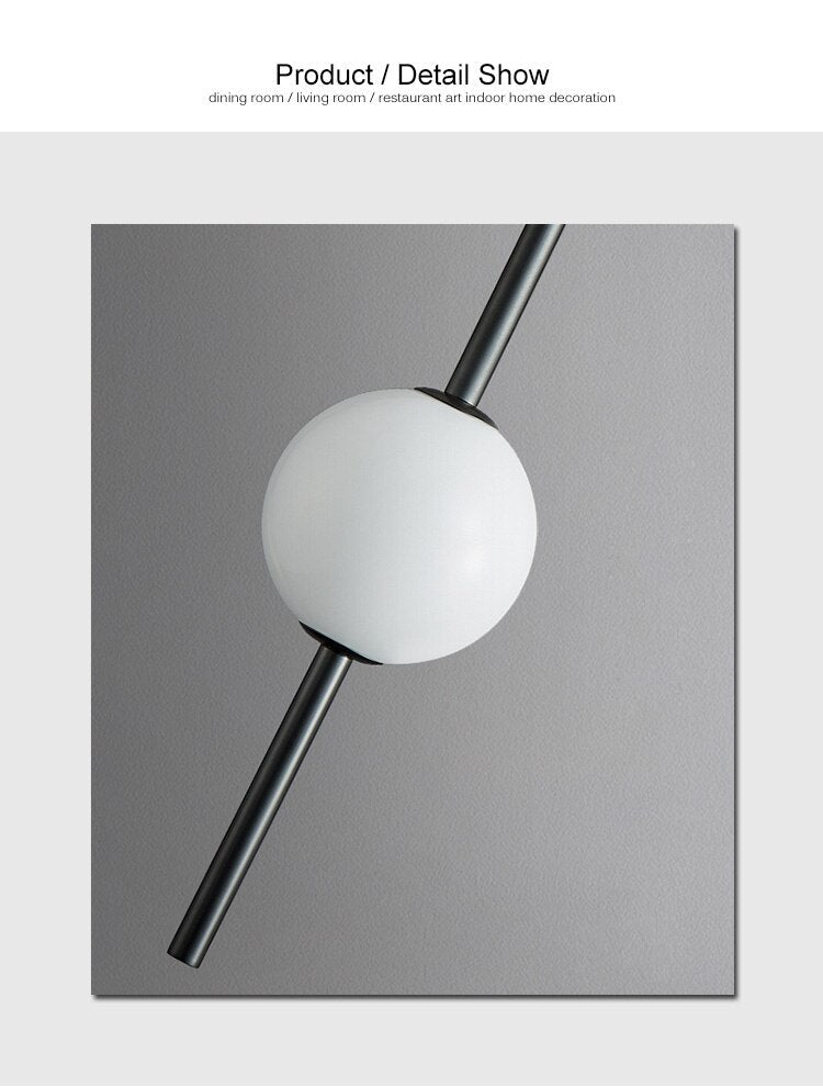 OrionGlow Glass Orb Pendant Light For Modern Dining Rooms And Bedrooms Minimalist Ceiling Fixture