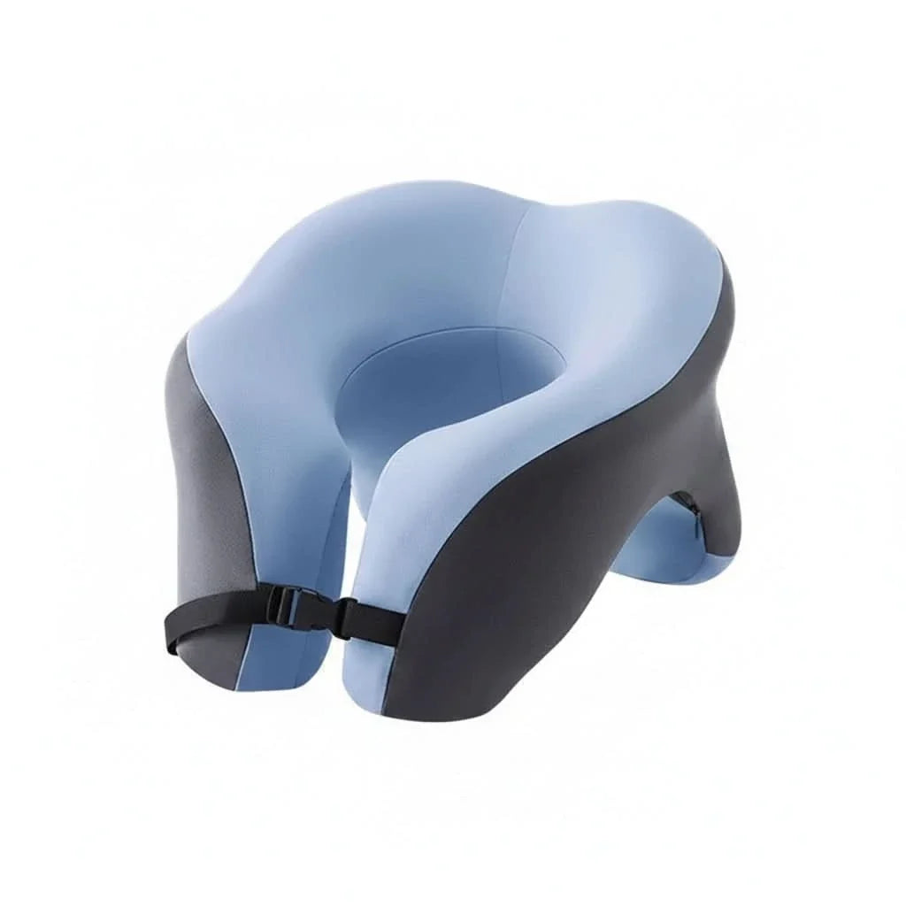 Cuscino da viaggio in memory foam MEMOFLEX — Supporto ergonomico per il collo, per viaggiare comodamente