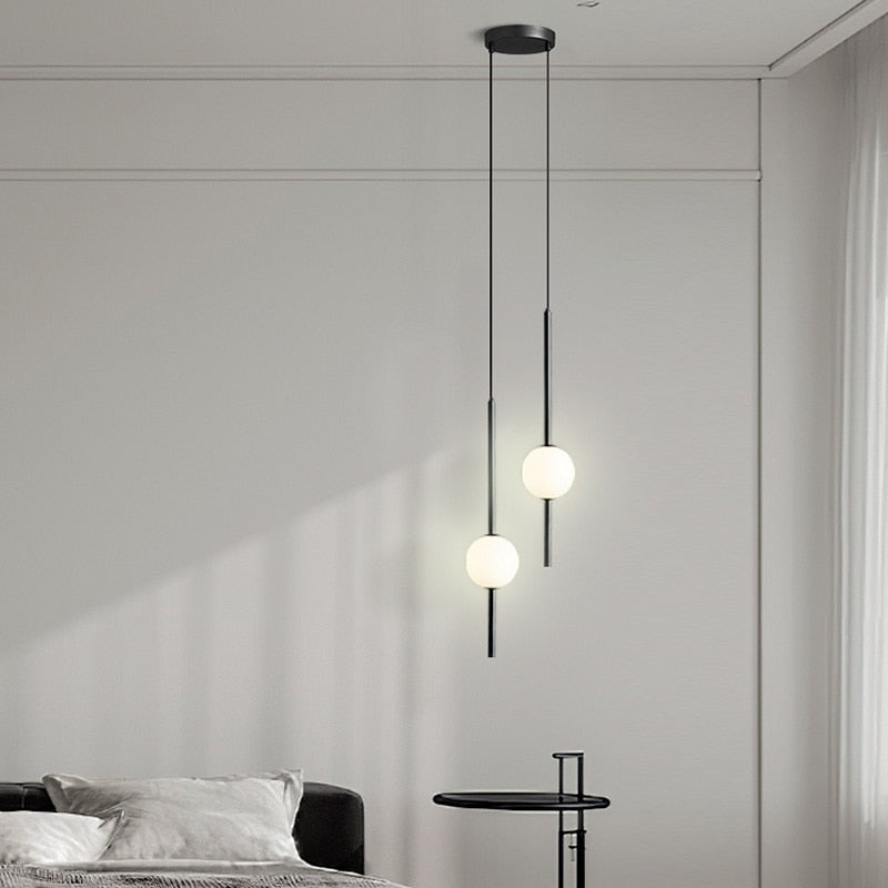 OrionGlow Glass Orb Pendant Light For Modern Dining Rooms And Bedrooms Minimalist Ceiling Fixture