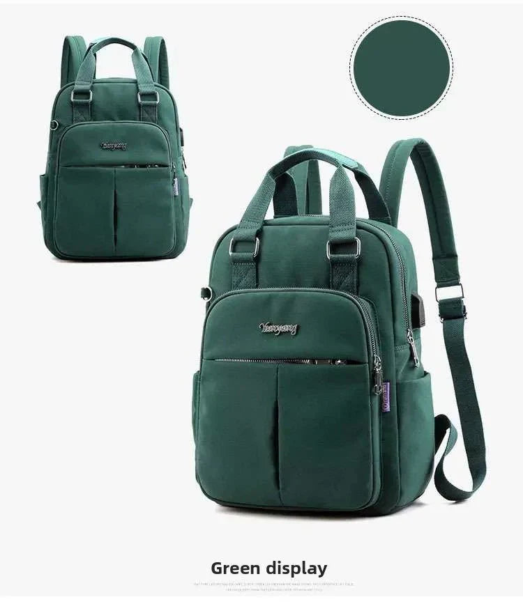 AquaNova Waterproof Multifunctional Backpack — Integrated USB Charging Port